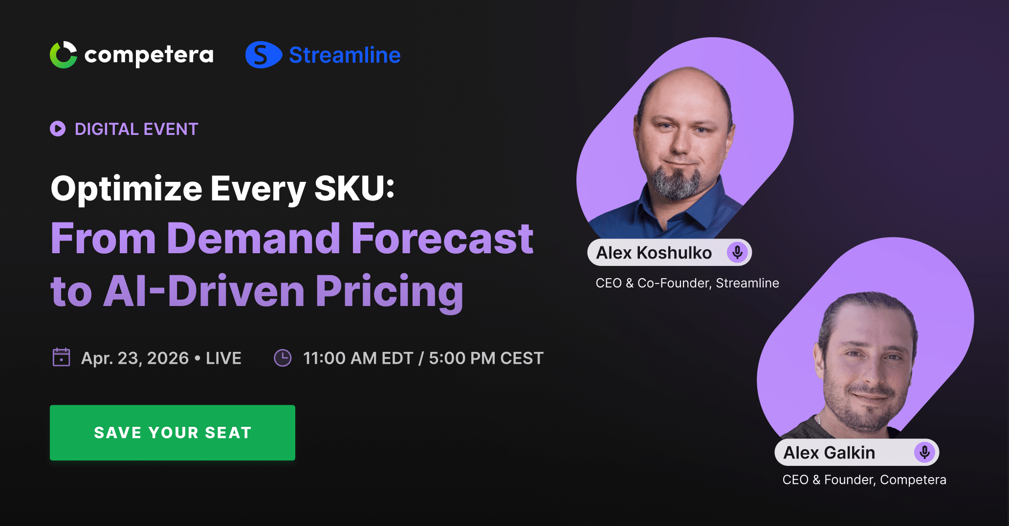 Retail Demand Forecasting and AI Pricing | Competera & Streamline Live Event